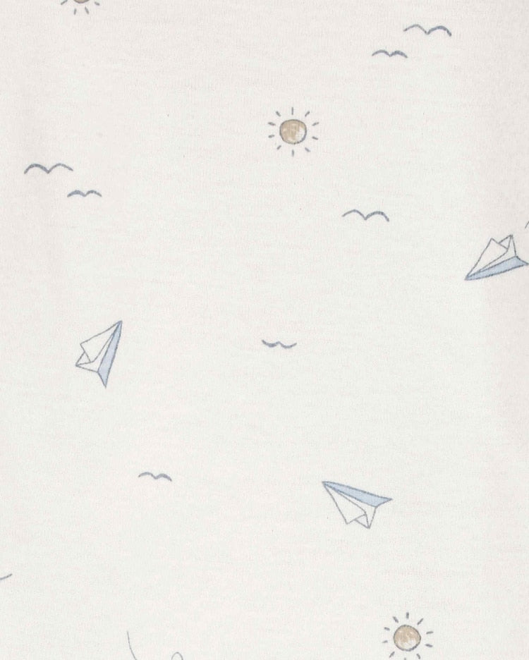 Kit body bebê 5 peças ombros transpassados panda multicor | Carter's