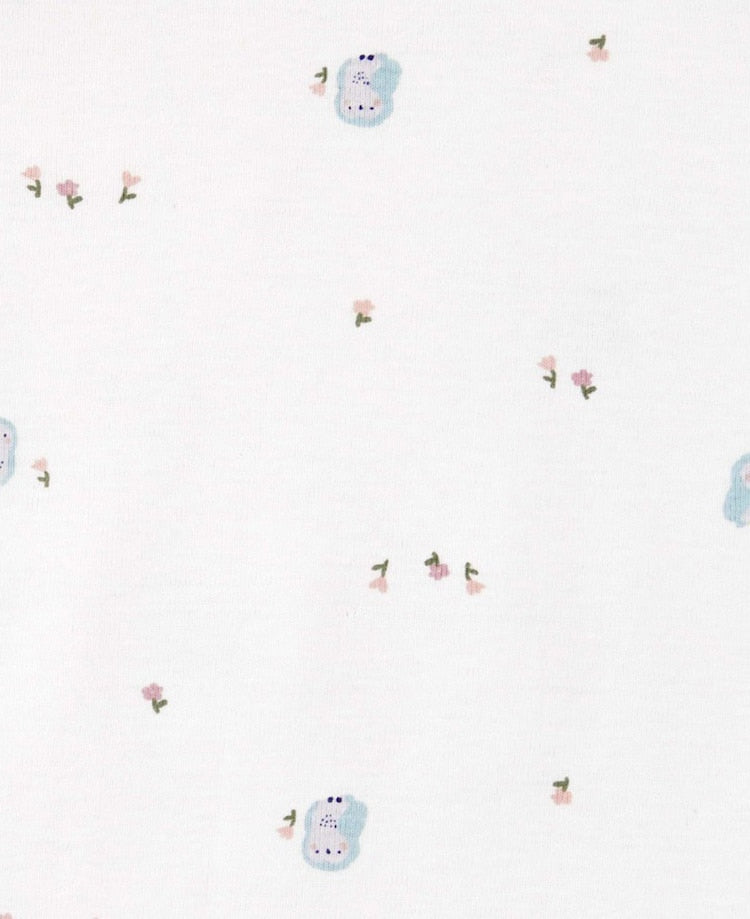 Kit body bebê 5 peças manga curta coruja floral multicor | Carter's