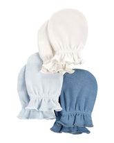 Kit luva bebê 3 pares com babadinhos tradicional multicor | Carter's