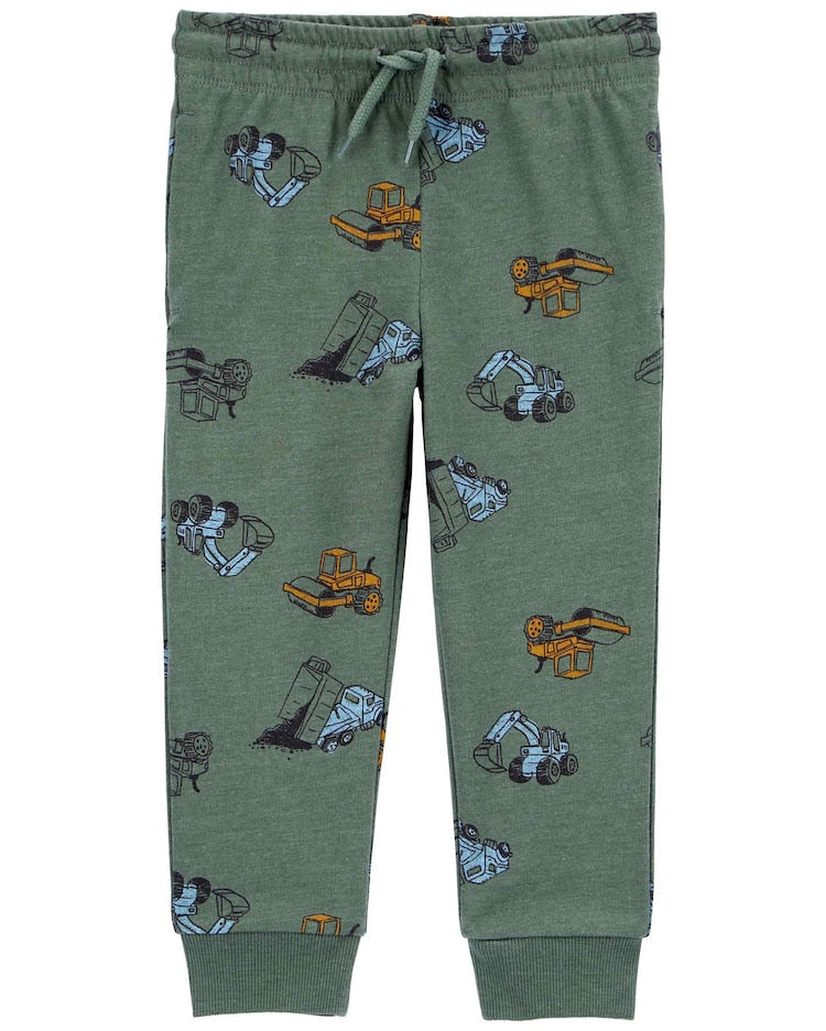 Calça de moletom infantil dinossauro verde | Carter's