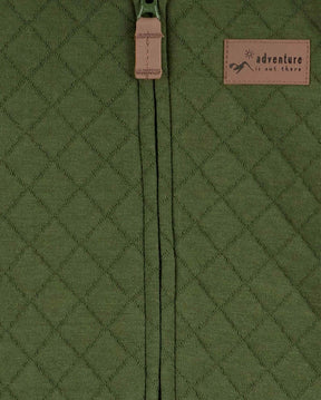 Macacão bebê texturizado com capuz verde | Carter's