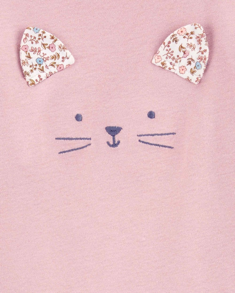 Conjunto longo de moletom infantil 2 peças bichinho floral multicor | Carter's