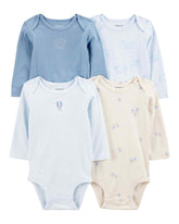 Kit body bebê 4 peças balão e elefantes multicor | Carter's