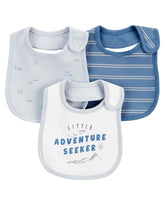 Kit babador bebê 3 peças avião de papel e sol multicor | Carter's