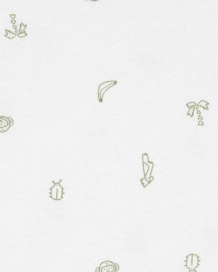 Kit body bebê 5 peças animais listrado multicor | Carter's