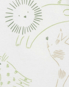 Kit body bebê 5 peças animais listrado multicor | Carter's