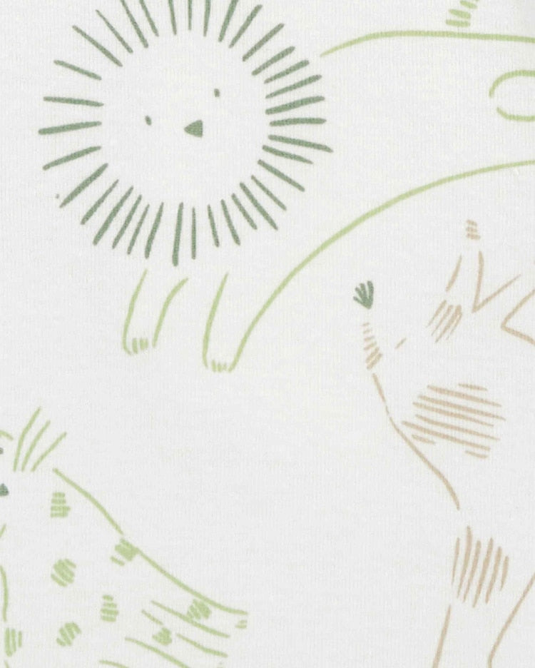 Kit body bebê 5 peças animais listrado multicor | Carter's