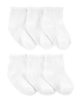 Kit Meia Infantil Carter´s 6 Pares Branco