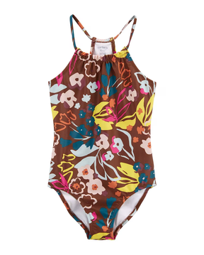 Maiô infantil floral marrom | Carter's