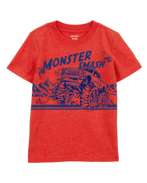 Camiseta infantil monster smash vermelha | Carter's