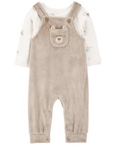 Jardineira bebê 2 peças urso multicor | Carter's