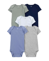 Kit body bebê 5 peças cava americana multicor | Carter's