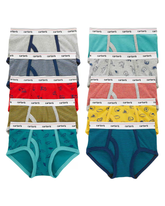 Kit cueca infantil slip 10 peças listradas azul | Carter's