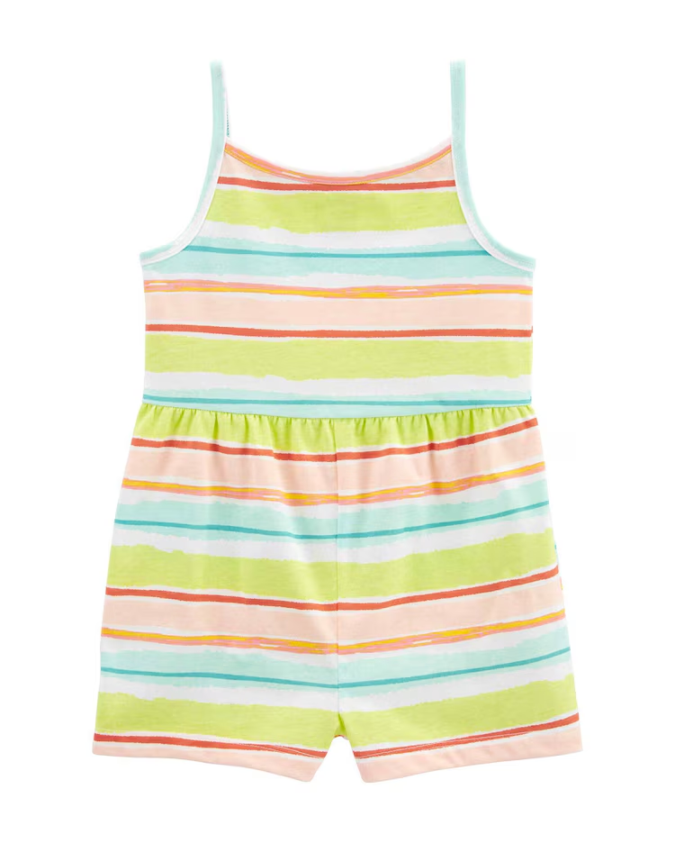 Macaquinho infantil curto listrado multicor | Carter's