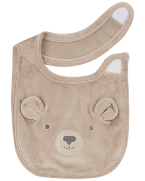 Kit babador bebê fleece com pantufa cachorrinho bege | Carter's