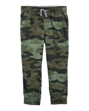 Calça de moletom infantil jogger camuflada verde | Carter's