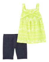 Conjunto curto infantil palmeira multicor | Carter's