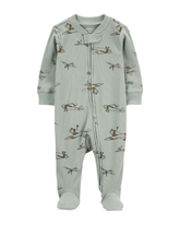 Macacão bebê canelado aviões verde | Carter's