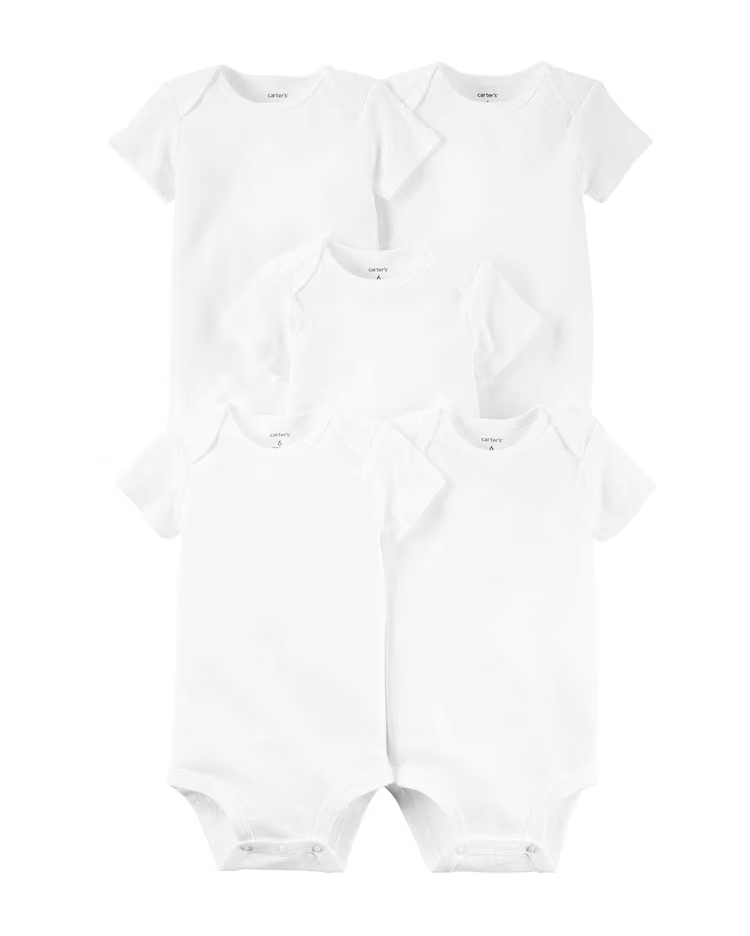 Kit body bebê 10 peças manga curta branco | Carter's