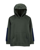 Blusa de Moletom Infantil Carter's Capuz Cinza Escuro Tam 6 a 8