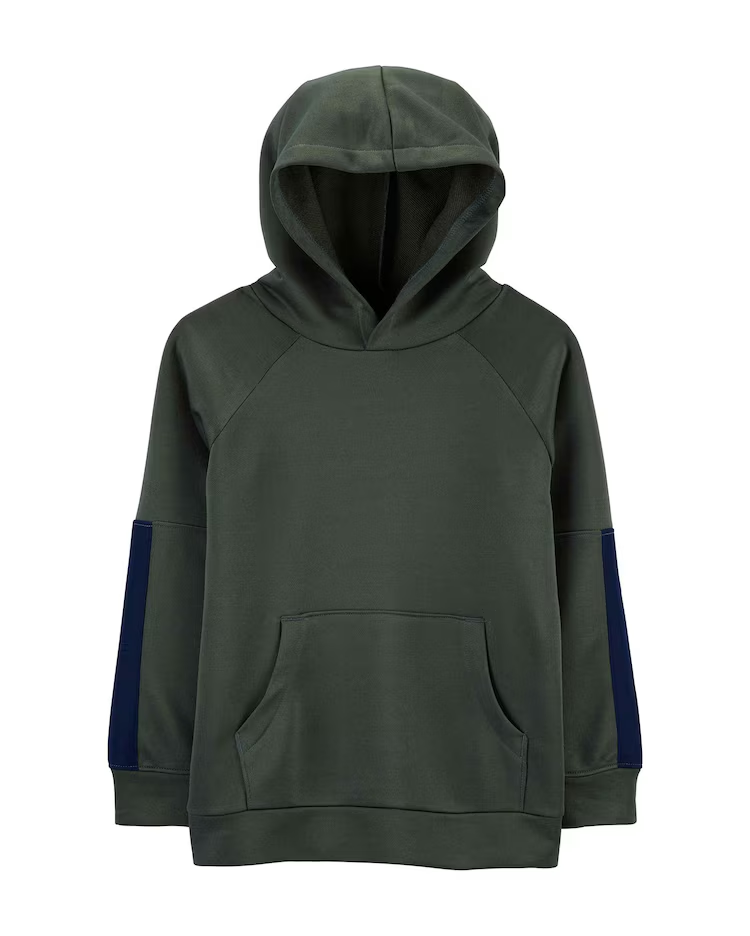 Blusa de Moletom Infantil Carter's Capuz Cinza Escuro Tam 6 a 8