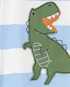 Macacão pijama infantil dinossauro listrado branco | Carter's