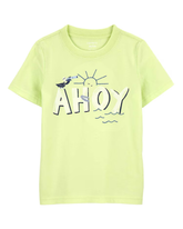 Camiseta infantil ahoy sol verde | Carter's