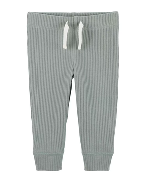 Conjunto longo bebê 2 peças e touca canelado verde | Carter's