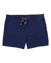 Bermuda sarja infantil com amarração azul | Carter's