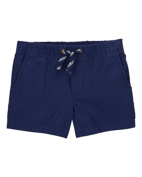Bermuda sarja infantil com amarração azul | Carter's