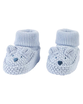 Pantufa bebê de punho dobrado azul | Carter's