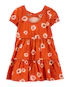 Vestido curto infantil evasê marias floral vermelho | Carter's