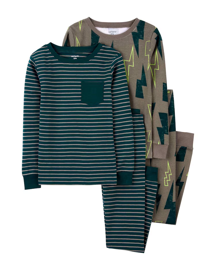 Pijama longo infantil 4 peças caminhão e trator multicor | Carter's