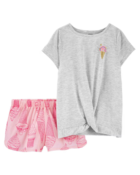 Kit pijama infantil sorvete cinza | Carter's