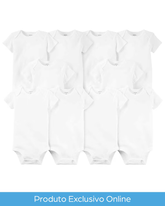 Kit body bebê 10 peças manga curta branco | Carter's