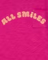 Camiseta infantil com bolso all smiles rosa | Carter's