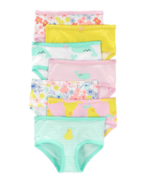 Kit calcinha infantil 7 peças estampas fofas rosa | Carter's