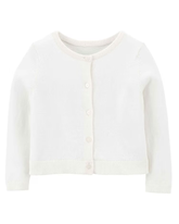 Cardigan Infantil Carter's Branco Tam 2 a 5