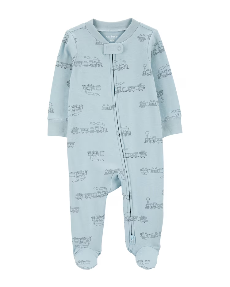Macacão bebê trem azul | Carter's