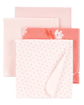 Kit cueiro bebê 4 peças listrado rosa | Carter's