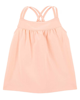 Regata infantil básica com pregas rosa | Carter's