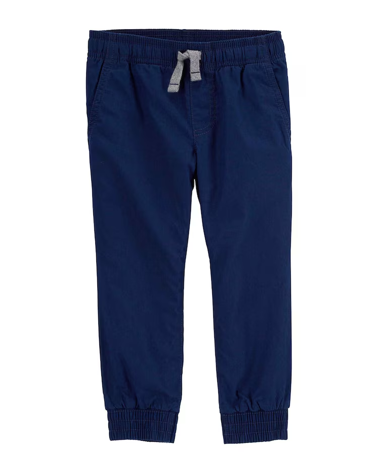 Calça Infantil Jogger com Elástico Carter's Azul Marinho Tam 2 a 5