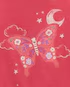 Pijama longo infantil 4 peças borboleta e floral rosa | Carter's