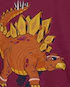 Camiseta infantil manga longa stegosauru vinho | Carter's
