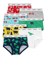 Kit Cueca Infantil 7 peças Multicolor Carter's Tam 2 a 8