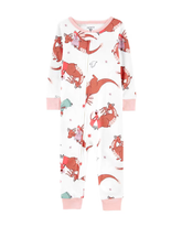 Macacão pijama infantil de dragões e princesas branco | Carter's