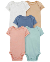 Kit body bebê 5 peças básico e listras multicor | Carter's