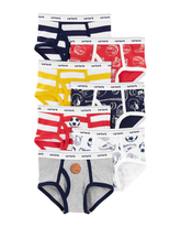 Kit cueca infantil slip 7 peças estampa de esporte vermelho | Carter's