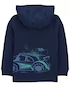 Blusa de moletom infantil com capuz carros azul | Carter's
