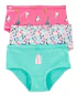 Kit calcinha infantil 3 peças gatinho rosa | Carter's
